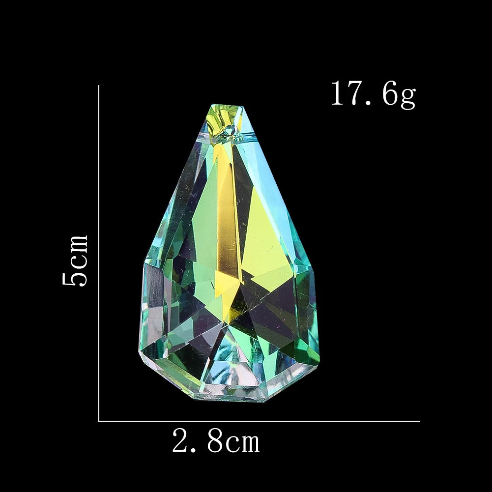 pendants décoratifs cristal transparent arc ciel facettes modernes élégants anti oiseaux