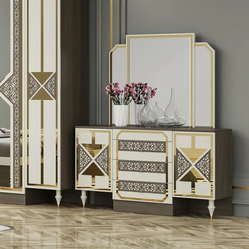 Dressing spacieux avec rangements pratiques