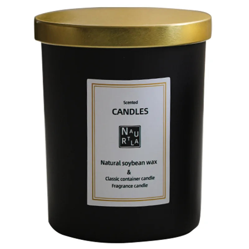 bougies parfumées blanc noir doré capsules boîtes kraft diy matériel stickers verre métal deco