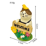 figurines decoratives animaux fleurs welcom pelle oiseaux fleuri resin japonais mignon cartoon decoetagere