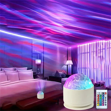 lampe ambiance led effets lumineux multicolores transparent moderne télécommande usb
