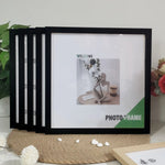 cadres photo bois moderne noir 15x15cm 20x20cm 25x25cm 30x30cm
