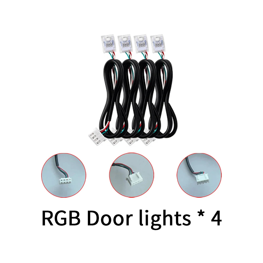 éclairage led ruban rgb 75cm 110cm contrôleur principal secondaire lumières.storage porte