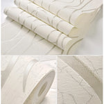 papier peint moderne motifs abstraits feuilles branches blanc argenté salon chambre enfants