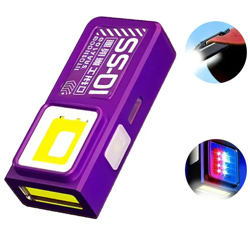 lampe torche rechargeable led noire portable intense modernes clips usb