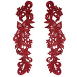 ruban dentelle floral ajouré vert blanc doré rouge noir classique élégant fait main écologique