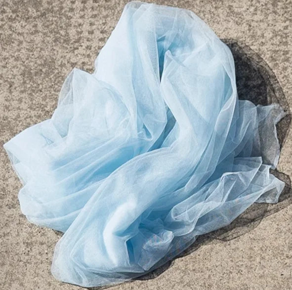 ruban mariage vert clair blanc gris moderne élégant tulle fin translucide haute qualité antidérapant