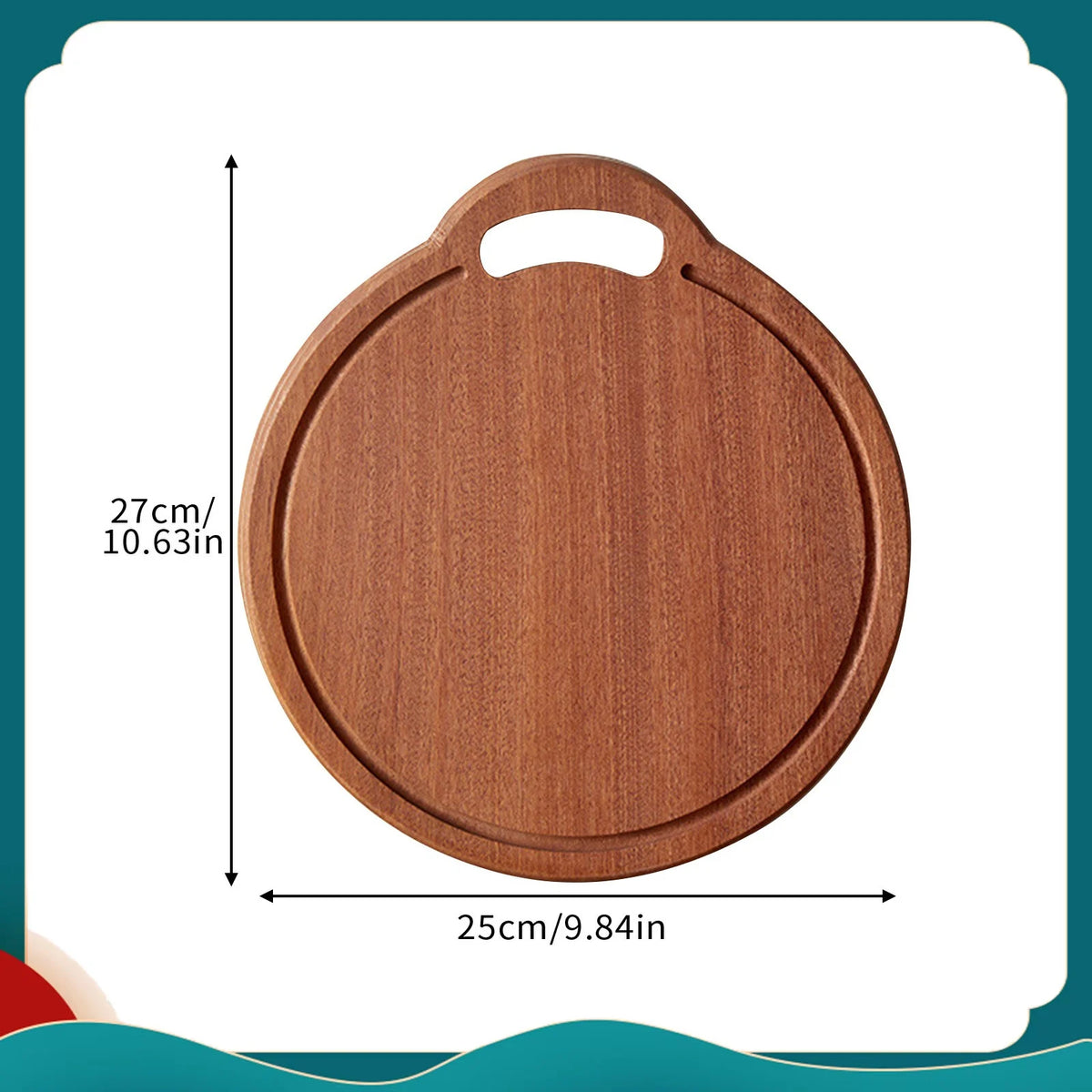 planche découper bois naturelle rustique poignées circulaires fourchette cuillère tartine pain
