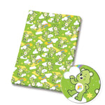 serviettes papier multicolores motifs personnages mignons coeurs arc ciel champignons dessin animé