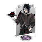 figurines anime fantastiques gothiques anges noir blanc rose rouge vert assiettes coeurs chapeaux