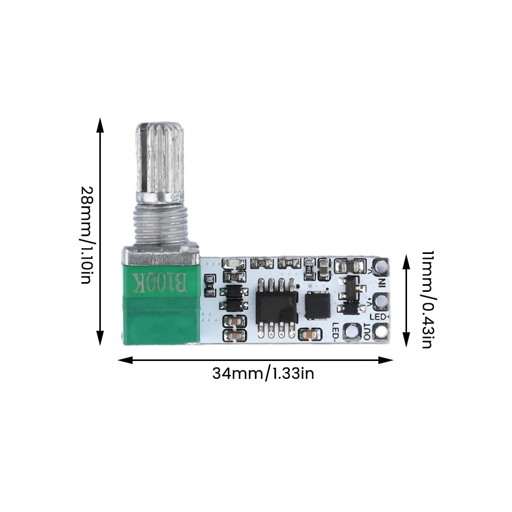 module dimmage led variateur interrupteur rotatif connecteurs electriques pcb blanc moderne