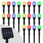 éclairage solaire multicolore translucides modernes jardin noël 20led 30led rgbextérieur patio