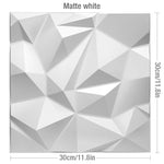 panneau décoratif 3d moderne triangles géométriques blanc adhésif opacité plastique