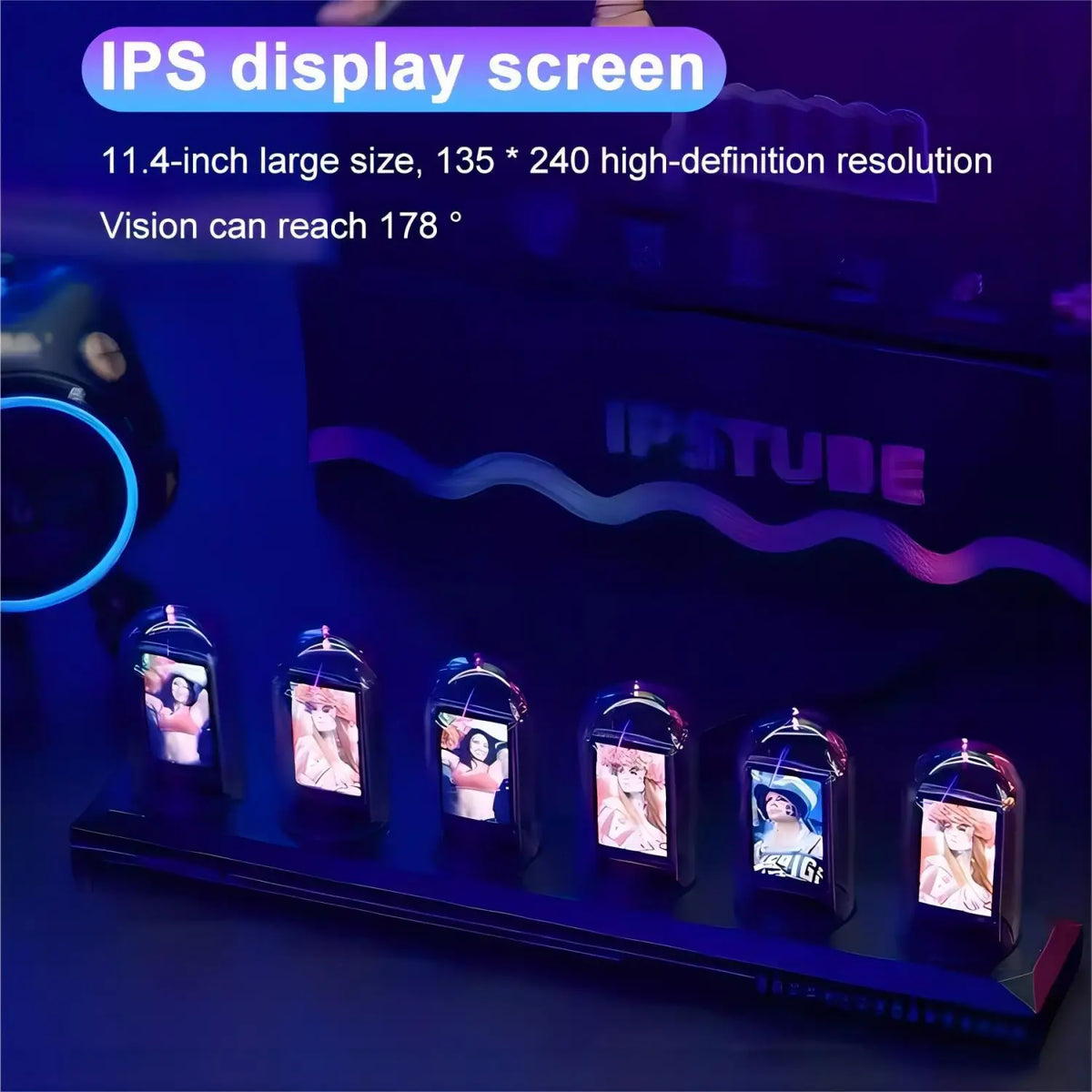 horloge numérique transparente led diy rouge blanche moderne vacances chambre