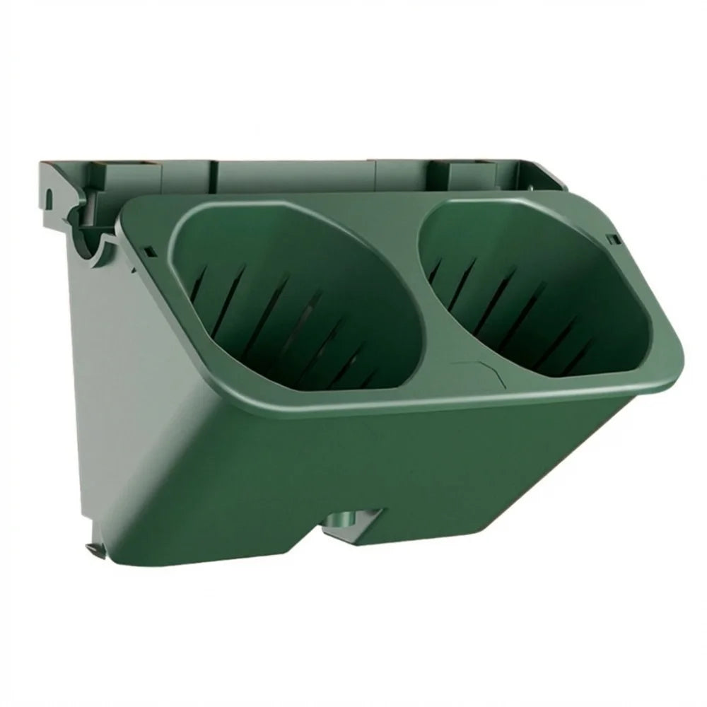 pots fleurs muraux auto arrosants empilables trous blanc noir vert clips moderne