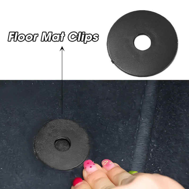 clips tapis sol noir pratique utilitaire pack clips tapis sol diametre 41mm ouverture 8mm