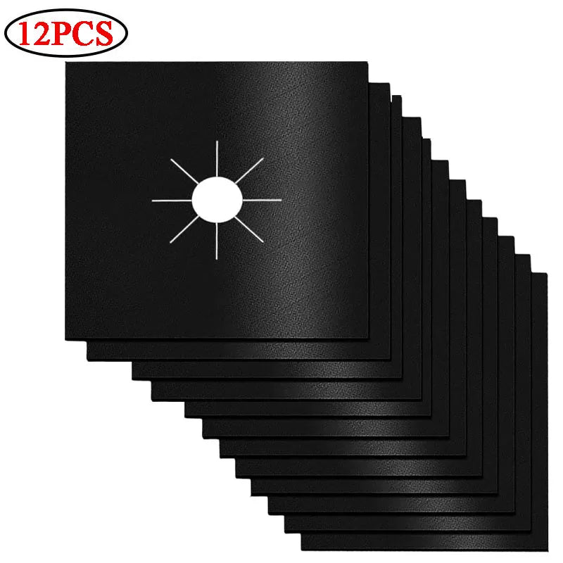 protège gaz cuisinière adhésif noir texture microfibre moderne pièce rechange respectueux environnement