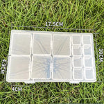 boîte rangement bijoux transparent grands compartiments 28 petits compartiments clips