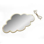 miroir nuage decoratif bois clair argent corde enfantine boheme chambre chevet dormir