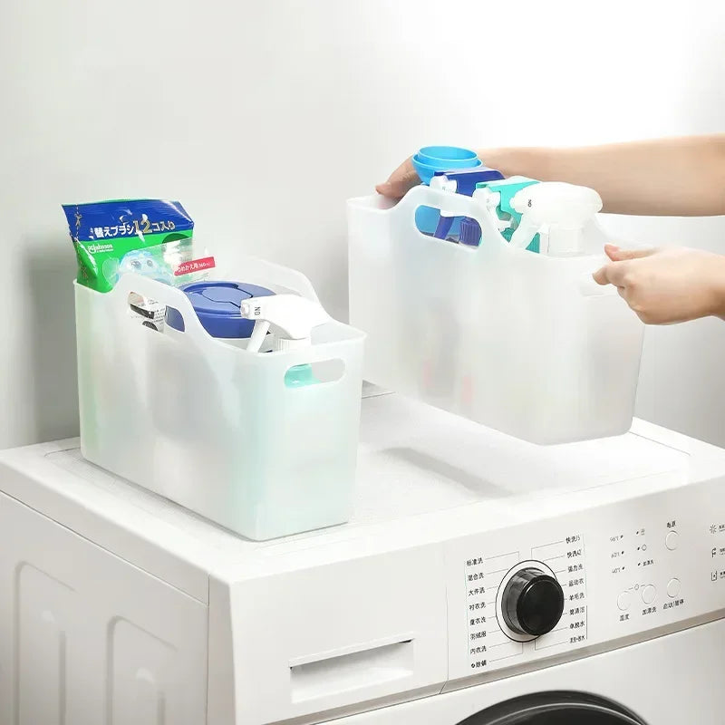 organisateur rangement blanc moderne poignées compartiments respectueux environnement utilisation multiple rangement stockage transparent fonctionnel