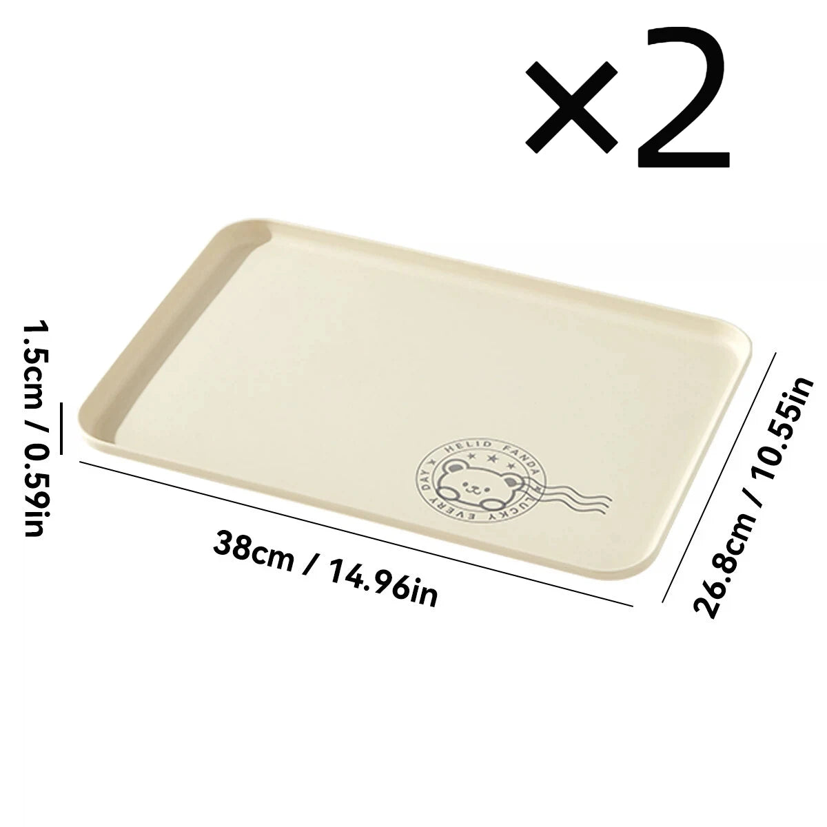 assiettes modernes plastique imprimées ours tasse cuillère serviette dessin animé minimaliste