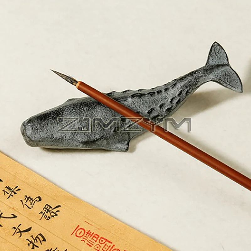 presse papiers baleine gris texturé adhésif réaliste deco maison objet multifonction calligraphie