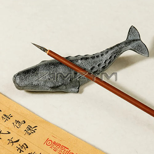 presse papiers baleine gris texturé adhésif réaliste deco maison objet multifonction calligraphie