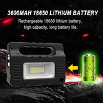 lampe poche portable système solaire rechargeable panneau solaire haut parleur radio fm bluetooth usb