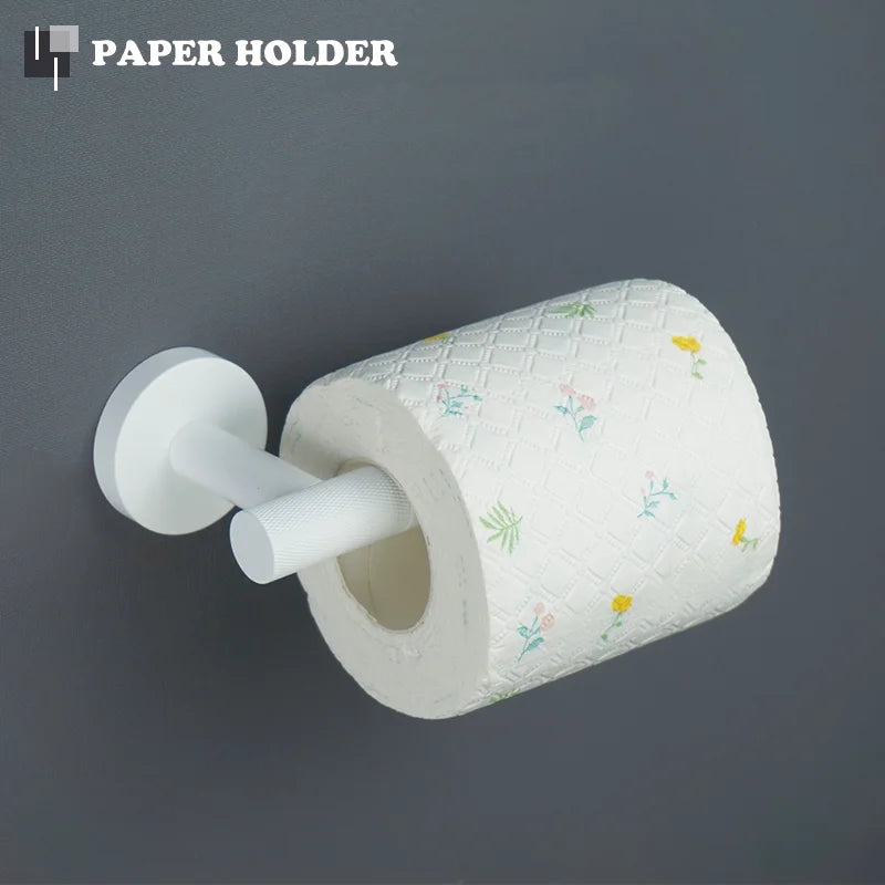 porte serviettes blanc moderne adhésif set accessoires salle bain papier toilette brosse dents