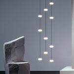 suspension lumineuse moderne blanc noir led salon chambre étude 2000lm 82000lm 90v 260v