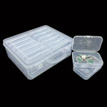 boîtes rangement transparentes modernes poignées compartiments multiples grilles diy artisanat mosaïque organisation outils