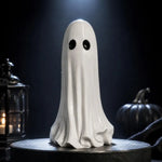 lampe fantôme transparente halloween oeil noir deco table led imprimée 3d plastique blanc fantaisie