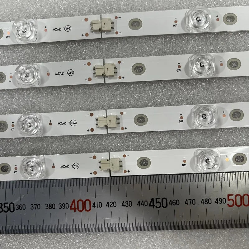bande led blanche moderne connecteurs boutons opaques aluminium sans fil