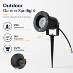 spot jardin extérieur moderne épingle sol verre trempé ip65 led 3000k 4000k 6000k 7w