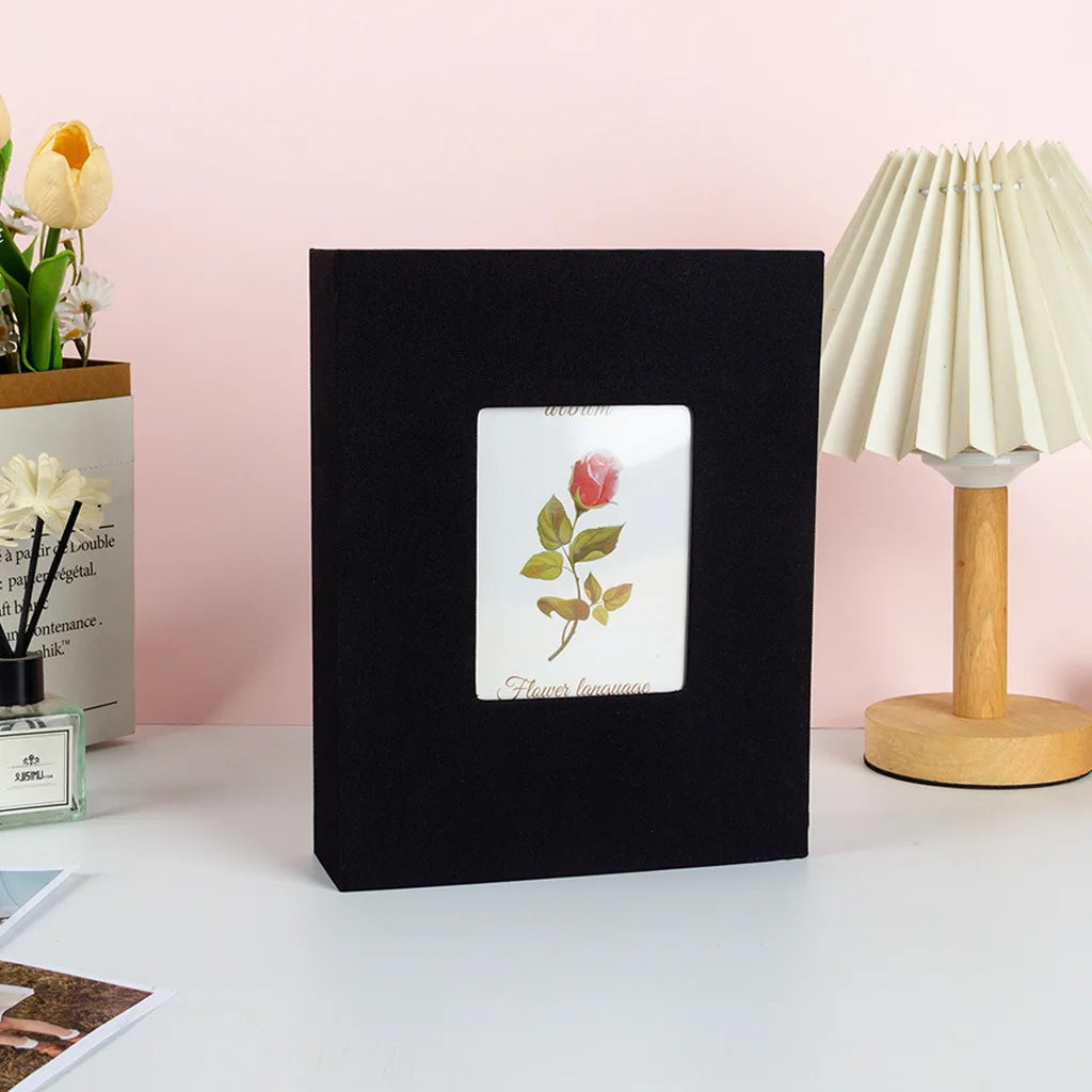 album photo tissu texturé noir gris rouge rose beige vert bleu decoratif floral 22cm