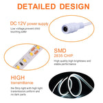 ruban led flexible clips connecteur dc12v blanc vert bleu rouge violet rose orange