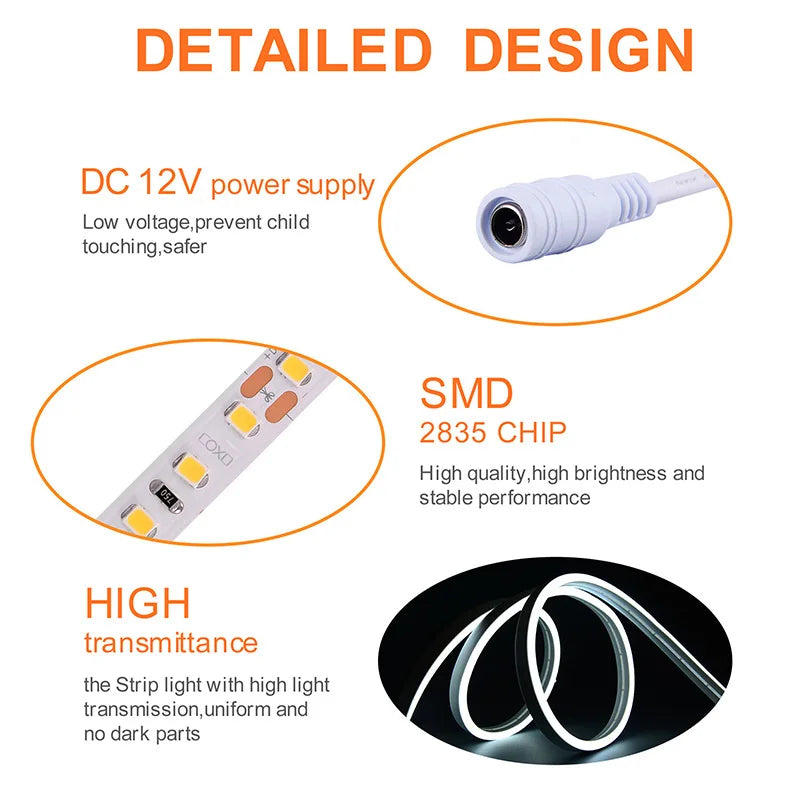 ruban led flexible clips connecteur dc12v blanc vert bleu rouge violet rose orange