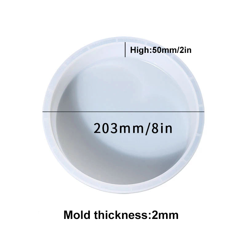 plateau silicone marbre blanc bleu moderne tringle fixation diamètre 203mm 228mm 254mm 279mm 305mm