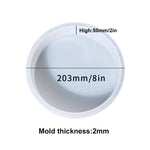 plateau silicone marbre blanc bleu moderne tringle fixation diamètre 203mm 228mm 254mm 279mm 305mm