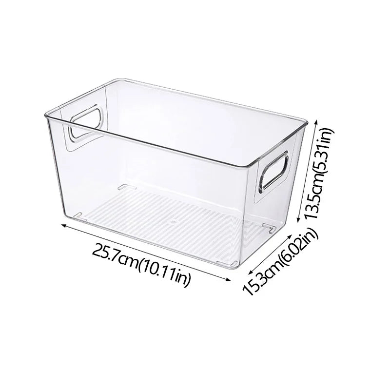 boîtes rangement transparentes plastique réutiliables poignées moderne minimaliste empilables garde manger réfrigérateur congélateur respectueux