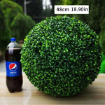 boule herbe artificielle verte moderne extérieur décoration jardin balcon mariage exposé