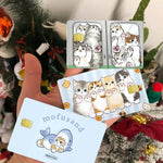 sticker carte crédit dessin animé chats biscuits mofusand waterproo