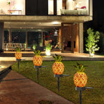 lampe solaire cactus ananas décorative moderne extérieure verte ornement jardin led ip65 abs