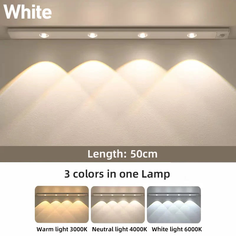 lampe nuit led rechargeable blanc moderne 20cm 30cm 40cm 50cm