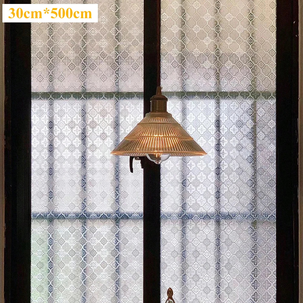 film décoratif fenêtre transparent motifs géométriques adhésif moderne stickers intérieur vitre geometrie