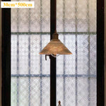film décoratif fenêtre transparent motifs géométriques adhésif moderne stickers intérieur vitre geometrie
