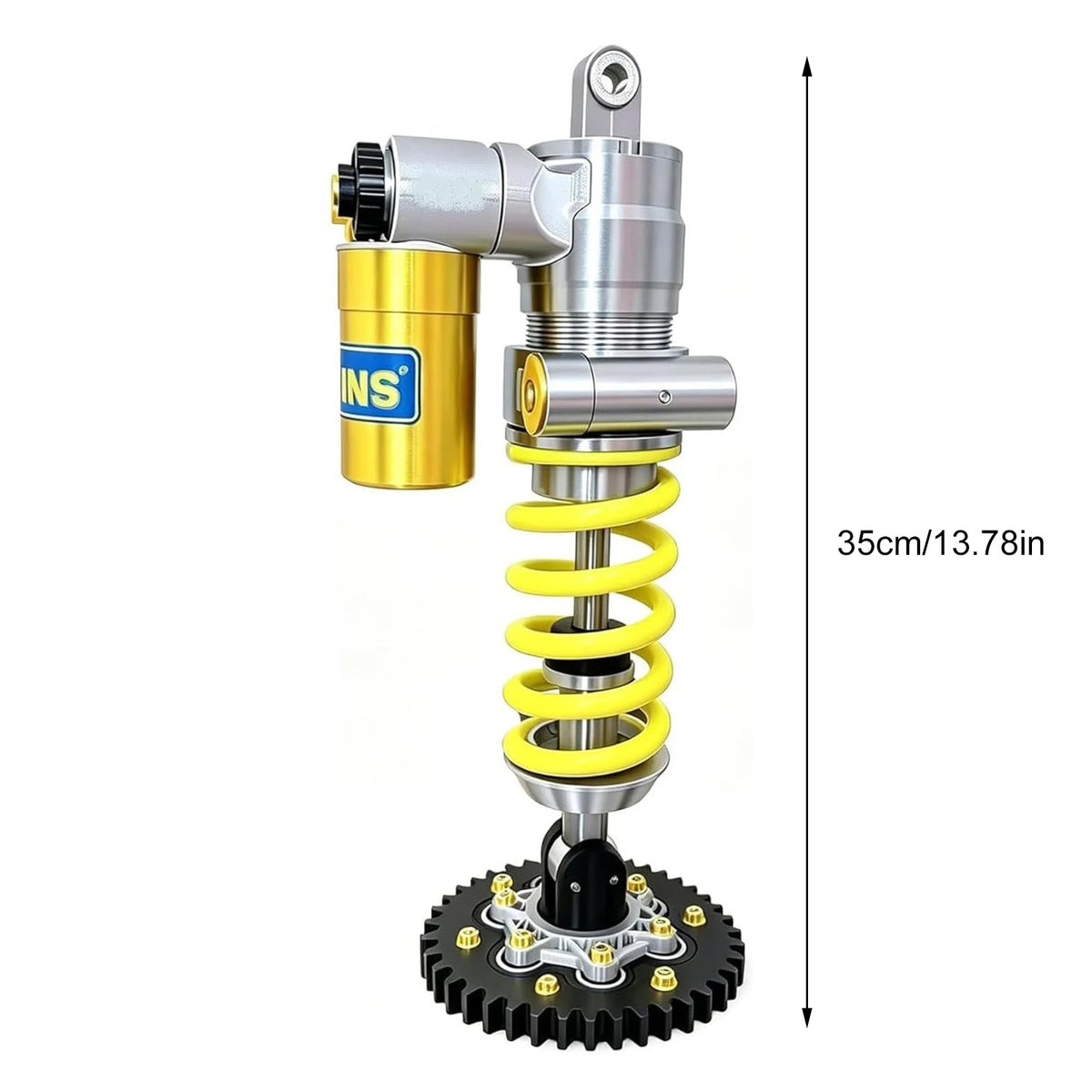 lampe industrielle noire jaune spirale motifs vis fixations led ambiance chambre