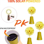 décoration extérieure solaire led bouteille vin vert moderne filament doréOpaque capuchon beige