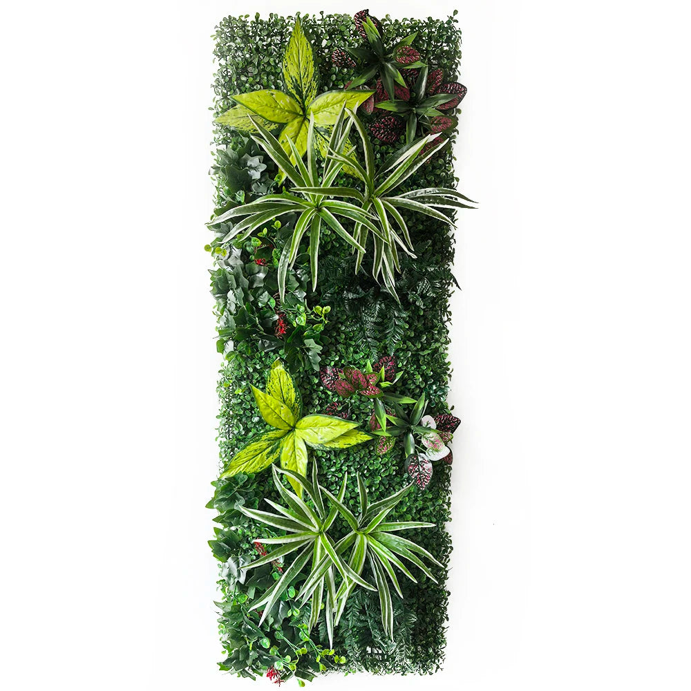 mur végétal artificiel feuillage dense plante décorative jardin extérieur intérieur décoration murale moderne vert