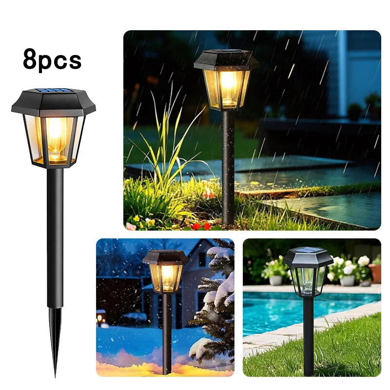 lumière solaire extérieure moderne led noir transparent auto allumage ip65 abs